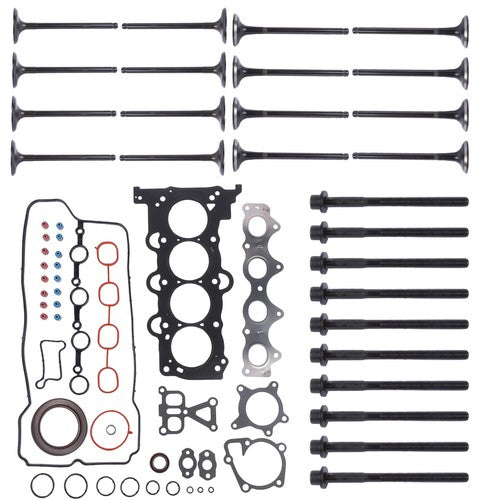 Gasket Set W/ Bolts &Intake Exhaust Valves for Hyundai Accent 1.6L L4 2012-2019