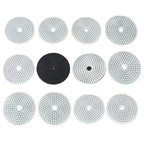 12PCS Diamond Polishing Pads Wet Dry 4 Inch Set Kit For Granite Concrete Marble
