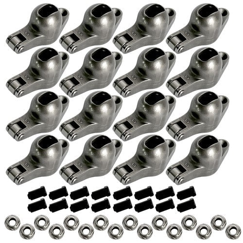 1.7 x 7/16" Stud Steel Roller Rocker Arms Set with Balls for Big Block Chevy 454
