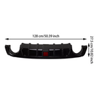 Rear Lower Diffuser Lip W/Light LED For Infiniti Q50 2018 2019 2020 2021 22-2023
