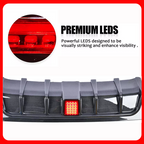 Rear Bumper Diffuser Lip LED Brake DRL Light for 2018-2023 for Infiniti Q50