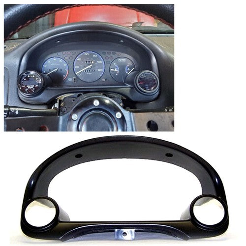Dual Gauge Cluster Pod Meter Bezel 52mm for 1996 2000 Honda Civic EK EM1