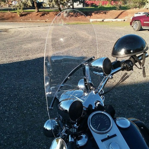 Clear Windshield with Bracket for 1994-2025 2009 Harley Touring Road King FLHRX