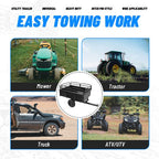 Heavy Duty Dump Cart for UTV ATV Garden Utility Trailer Yard Lawn Mower 750lb