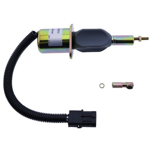 12V Fuel Shutoff Solenoid 3923680 3928160 For Cummins 6BT 5.9L & 6CT Case 7210