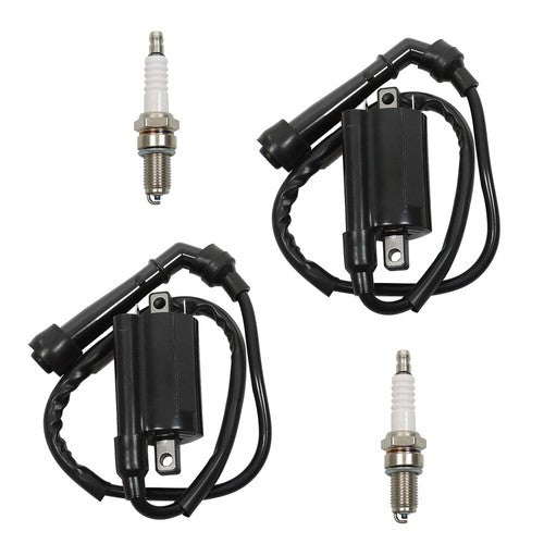2 x Ignition Coil Spark Plug For Suzuki VS700 1886-1887 VS750 88-91 VS800 92-04