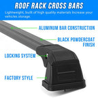 Aluminum Roof Rack Rail Cross Bars for Kia Soul 2014-2019 Luggage Cargo Carrier