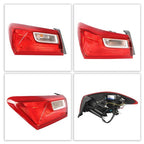 Driver Left Side Tail Light Lamp Red Outer Replace For 2016-2021 Chevy Malibu