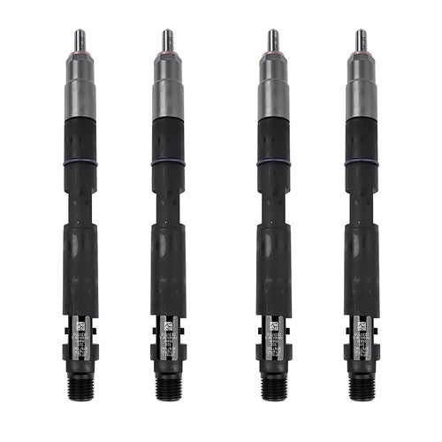 4Pcs Common Rail Diesel Fuel Injectors Black Fits JCB T4 Excavator 444 Engine