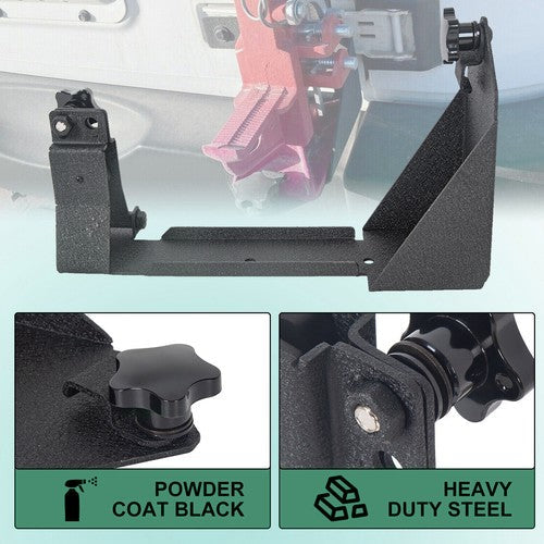 Rear Door High Hi-Lift Jack Mount Bracket Carrier For 2007-2018 Jeep Wrangler JK