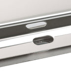 30" Stainless Steel Mud Flap Hanger w/ Light Cutouts Spring Loaded 2 1/2 Pattern