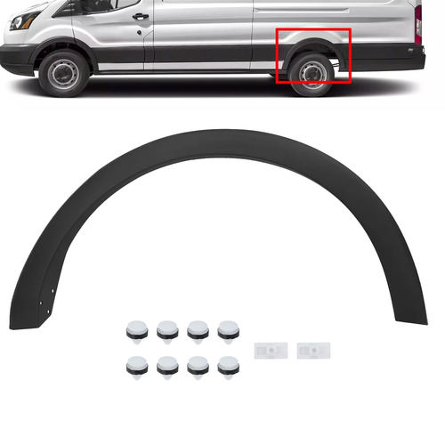 Rear Left Wheel Arch Flare Molding Trim for Ford Transit 150-350HD 2015-2019