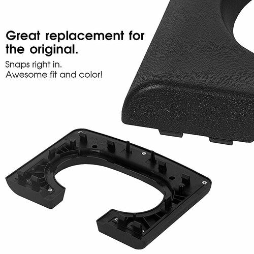 Replacement Black Center Console Cup Holder Armrest Pad Trim for Ford F150 04 14