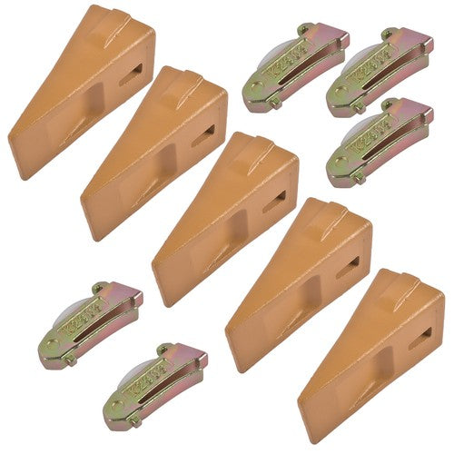 X290 Sharp Bucket Teeth/Tooth with K290S Flexpins Fit for Mini Excavator 5Pcs