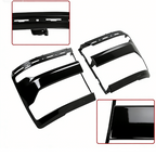 Headlight Trim Bezel Cover for Chevy Silverado 1500 2016-2018 Black Pair