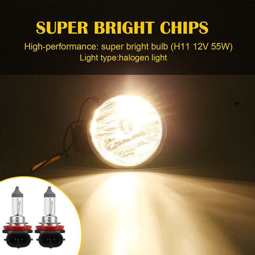 Bumper Clear Fog Light Lamp Replaces Lens Pair for Nissan Pathfinder 2017-2020
