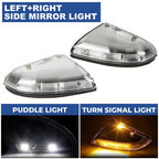 2 Pcs LED Mirror Turn Signal Lights Puddle Lamps For 2009 14 Dodge Ram 1500 2500