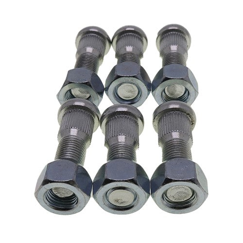 6X Rear Wheel Stud + Nut Set for Toyota Forklift 7-8FD/FD20~30 43812-23320-71