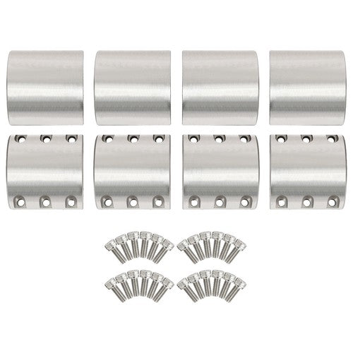 4 Steel Tube Clamps for 1 875 1 7 8 Size Tube Roll Cage Mount