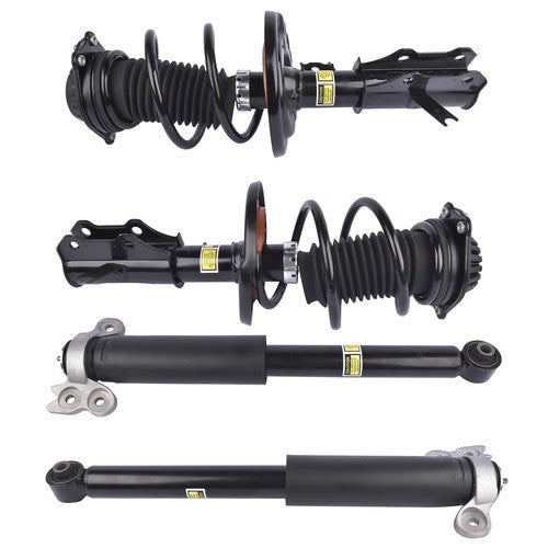 2 Front Strut & Spring Assys + 2 Rear Shock Absorbers For Chevy Malibu 2016-2023