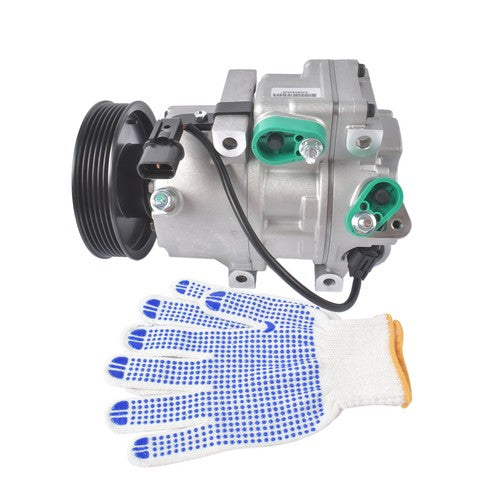 New A/C Compressor for Hyundai Genesis 3.8 2009-2014 V6 3.8L w/ 6-Groove Pulley