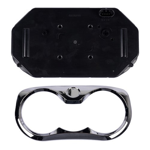 LCD Speedometer Gauge Cluster with Chrome Bezel Fits for Sea-Doo GTI Rental SE