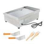 Commercial Electric Griddle 1600W 22" Stainless Steel Flat Grill 50-300℃