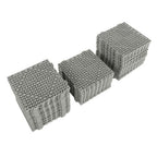 12"x12" Gray PVC Non-Slip Interlocking Drainage Floor Mat For Bathroom 55 Pack