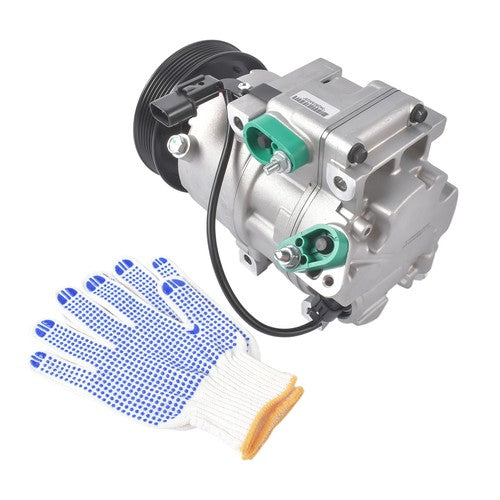 New A/C Compressor for Hyundai Genesis 3.8 2009-2014 V6 3.8L w/ 6-Groove Pulley