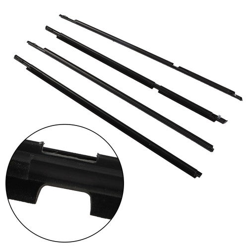 For Toyota 4Runner 2003-2009 Car Window Outside Pressure Strip Black Compatible