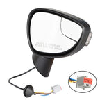 Power Mirror For Ford Fiesta 2014-2019 Right Side Manual Fold with BSD Paintable