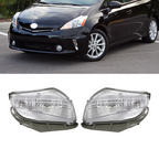 Front Bumper turn Signal Fog Light Pair for Toyota Prius V 2012 2013 2014