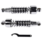 Pair 11.75" Chrome Rear Shocks For Harley Sportster XL 883 1200 FXR Street Glide
