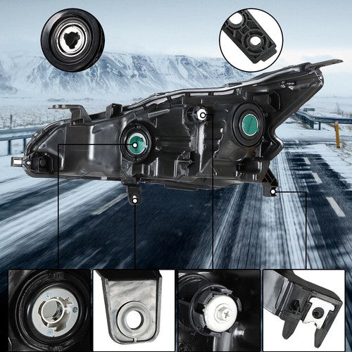 Right Side Headlight Headlamp Halogen For 2019-2020 Nissan Altima Chrome Housing