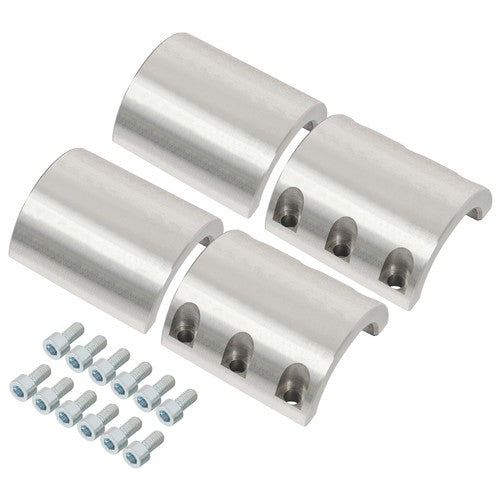 2PCS Universal 1.75 Inch Steel Bolt On Tube Clamps Weld Roll Cage Mount