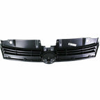 Front Bumper Gray Grille W/Chrome Trim for 2011-2014 for VW for Volkswagen Jetta