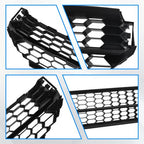 Front Bumper Lower Grille & Fog Light Bezel Cover LH+RH For 2012-2015 VW Passat