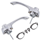 2x Chrome Exterior Door Handles Fits for Chevy Camaro Pontiac Firebird 1967-1969
