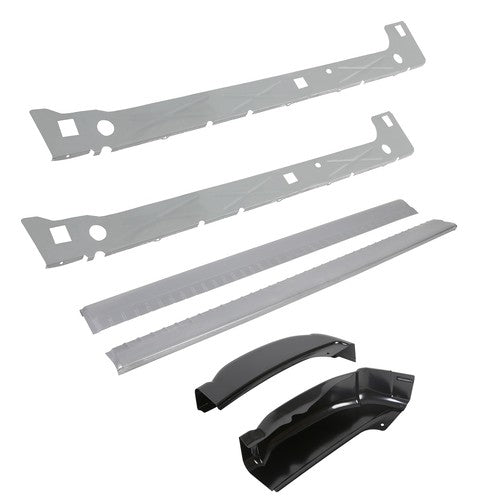 Inner And Outer Rocker Panels With Cab Corners For 99-07 Chevy Silverado 4dr Ext Cab
