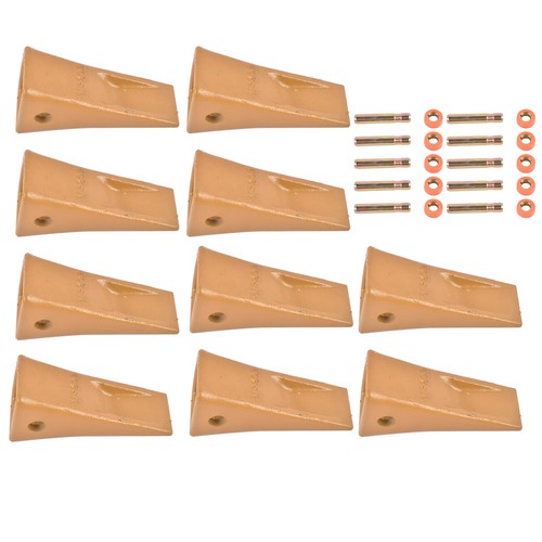 10 Sets 1U3202 Digging Bucket Teeth with Pins 8E6208 & Retainers 8E6209 for J200