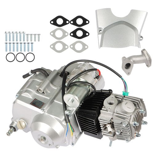 125cc 4 Stroke Engine Motor ATV 3-Speed Semi Auto w/Reverse Electric Start New