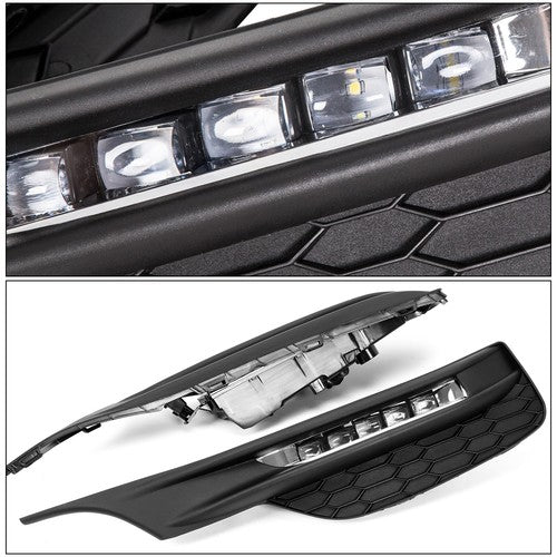 For 2016 2017 Honda Accord Sedan 4Dr LED Fog Lights Bumper Lamps+Wiring+Switch