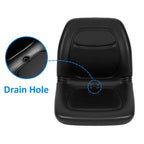 Black Gator Seats With Drain Hole For Diesel TX Turf 6X4 TRAIL XUV 550 620i 850D