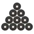 10 PCS 4-1/2" x 7/8" Black Diamond Grinding Discs Strip Discs for Angle Grinder