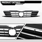 Front Bumper Chrome Grille Grill for 2015-2018 for VW for Volkswagen Jetta