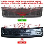 Carbon Fiber Look Trunk Panel Decklid Rear Trim Cover for 2015-2023 Mustang GT