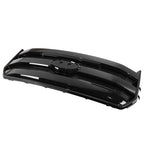 Front Upper Grill Grille Gloss Black For 2015 2016 2017 Ford F-150 W/O Camera