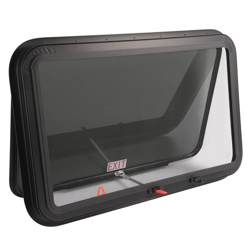36" W x 22" H RV Exit Window For Camper Emergency Push Out Window Tempered Glass