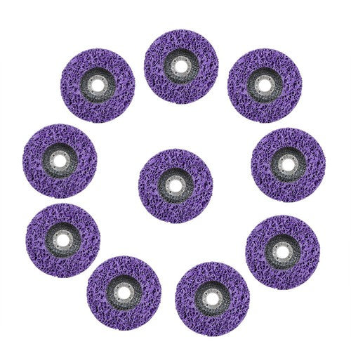 10 PackS 4"x5/8 Strip Discs Rust Remover Wheel Paint Removal Disc Angle Grinder