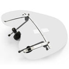 19x17 Inch Motorcycle Clear Front Windshield for Harley Honda Magna Shadow Spirit